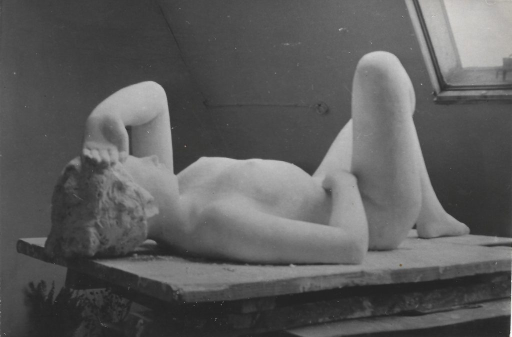  “Reclining Nude”, life-sized female figure, 1934